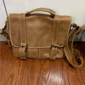 Roots Tribe Leather Satchel NWT (Included)
